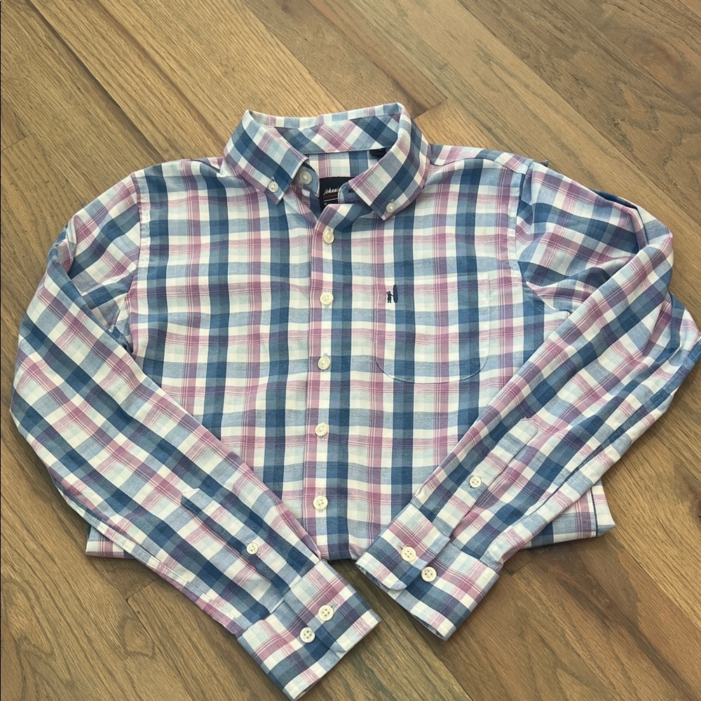 johnnie-O Kids Plaid Button-Down Shirt - Blue, Pink, White